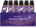 Auelife Sleep & Relax Essential Oils Set for Diffusers for Home, 6x10ml