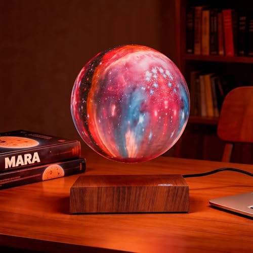 Levitating Moon Lamp, 3D Illusion Moon Lamp with Remote Control, LED Galaxy Lamp for Bedroom Living Room Decoration, Unique Gifts for Kids Lover Friends