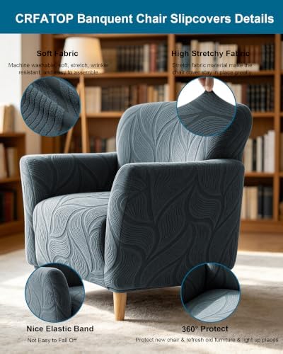 CRFATOP Accent Chair Cover, Stretch Armchair Slipcover for Living Room,A37