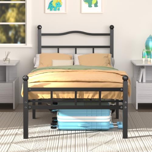 14 Inch Twin XL Bed Frame with Headboard and Footboard