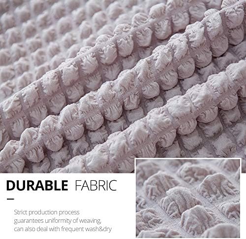 NICEEC Sofa Cover Lilac Gray Couch Cover Stretch Sofa Slipcover with Skirt