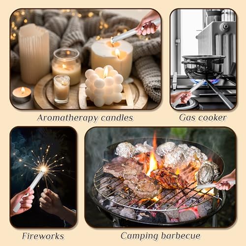 2 PCS Candle Lighter,Windproof Flameless Rechargeable Electric Lighter