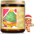 Christmas Candle | Christmas Cookies Candle Scents of Merry Cookie Dough Sugar Cookies for Santa Holiday, Christmas Scented Candles for Home - 7 oz Aromatherapy Jar Candles, Gift for Women and Men