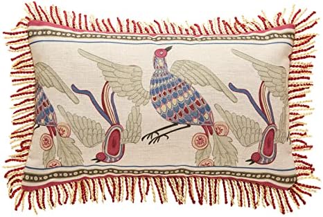 patdrea Designer Vintage French Lumbar Throw Pillow Cover,12"x20"