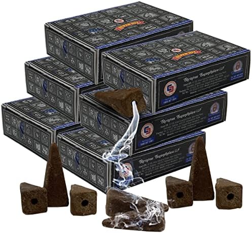 Super Hit Backflow Incense Cones For Waterfall Aromatic Smoke Fountain Haze Falls And Mat Bundle - Pack of 6