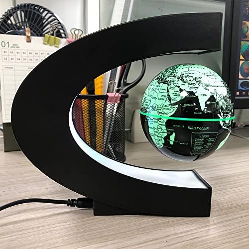 Multi-Color Changing Magnetic Levitation Floating Globe, Desktop Decoration