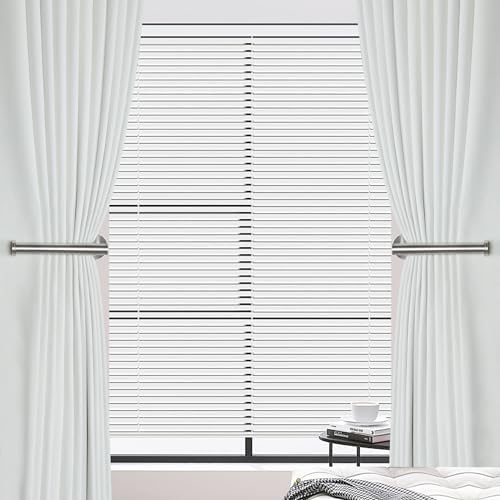Groleca Adhesive Curtain Holdbacks - 4 Pack No Drill Tie Backs Hooks for Drapes, Damage-Free Wall Mounted Curtain Holders with Strong Adhesive (Silver)