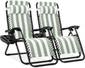 Best Choice Products Zero Gravity Chair Recliner, Sage Green Striped