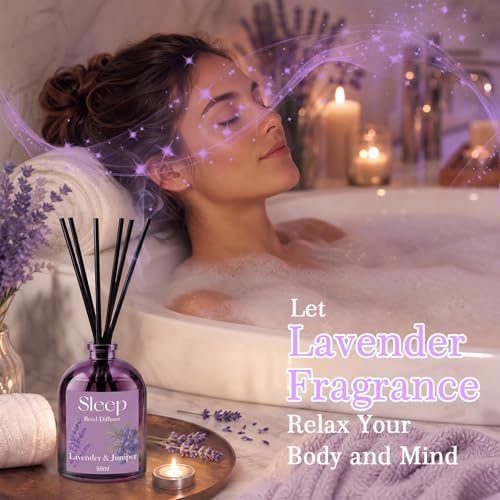 STRN Reed Diffuser Set, Lavender Essential Oil for Sleep, 6.7 FL Oz