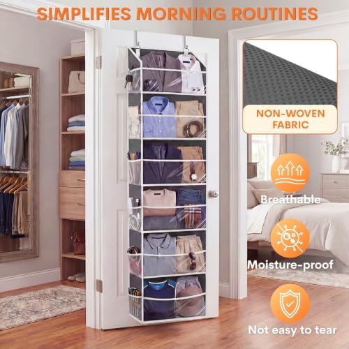 Over Door Organizer with 6 Large Pockets