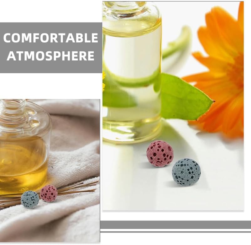 42Pcs Lava Aromatherapy Diffuser Beads Natural Volcanic Rock Essential Oil Air Freshener for Car Home Office Fragrance Easy Use
