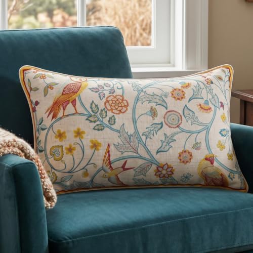 patdrea Designer French Lumbar Throw Pillow Cover,12"x20",Set of 2