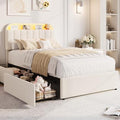 GarveeHome Twin Bed Frame, Platform Bed with Storage Headboard & Drawers