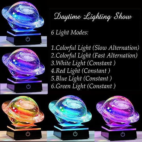 3D Solar System Model Galaxy Crystal Ball Astronomy Gift Room Decor