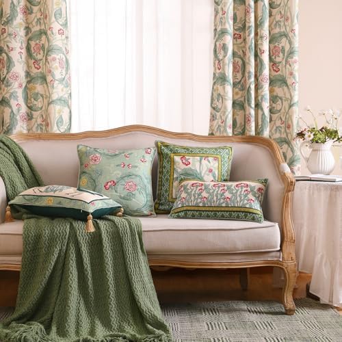 patdrea Designer French Vintage Throw Pillow Cover,18"x18"