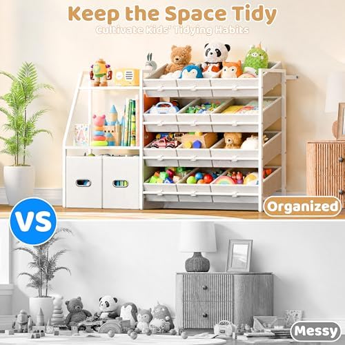 CODACE Kids Toy Storage Organizer - Toy Shelf for Playroom, Kids Room
