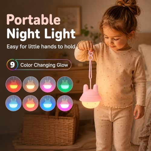 ShaArkMango Baby Night Light for Nursery, Travel Baby Essentials Must Haves