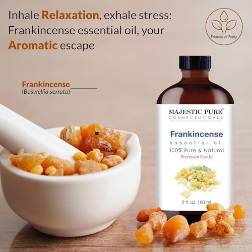 Majestic Pure Frankincense Essential Oil for Diffuser - 2 Fl Oz