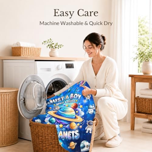 Blankets Gifts for Boys, Kids Planet Blanket for Sons Grandsons