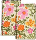 Miss Adola Cute Kitchen Towels Set of 2, 18 x 26 Inch, Flower Plant