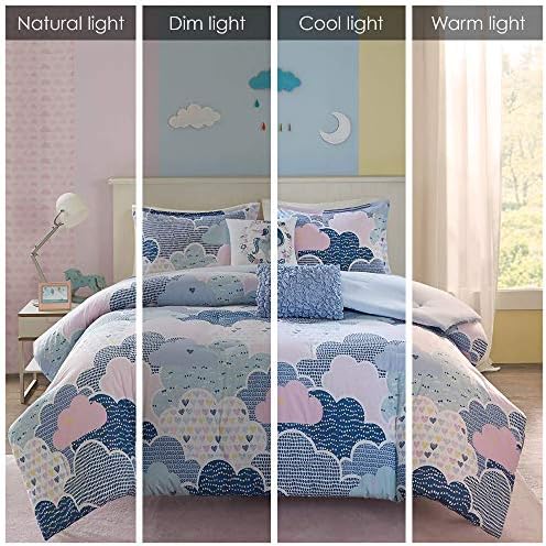 Intelligent Design Kids Cotton Vibrant Fun Blue Twin Duvet Cover Set, 4pc