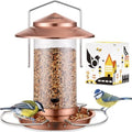 Bird feeders for Outdoors Metal Chew Resistant Copper-Plating, 1PK