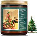 Christmas Tree Candle - Christmas Scented Candle, Aromatherapy Jar Candle for Home - Xmas Holiday Gifts for Women and Men, Soy Wax Candle for Home Scented, Cozy Winter Decoration, 7 oz