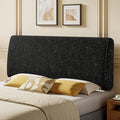 Pinmoco 4.7" Upholstered Headboard for King Size Bed, Height Adjustable and Ergonomic Headboard, Easy Assemble, Sturdy and Durable, Starry Night Black
