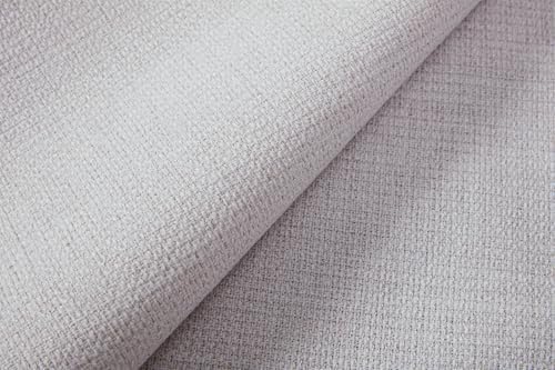 King Size 54" Tall Headboard Wingback Bed Frame Ivory Chenille
