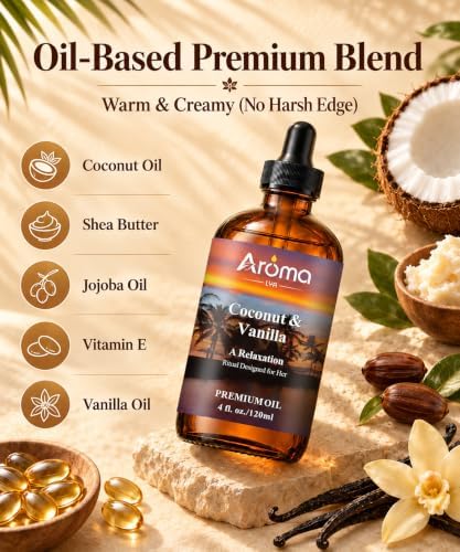 Coconut Vanilla Fragrance Oil 4 Fl Oz