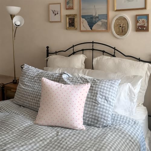 Cute Pink Polka Dot Room Decor Pillow Cover 18x18