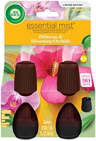 Air Wick Essential Mist Diffuser Refill, Hibiscus & Blooming Orchids, 2ct