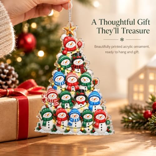 Snowman Ornament for Christmas Tree, Christmas Ornaments 2026