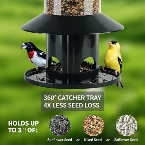 Squirrel-Proof Bird Feeder for Outdoor Wild Bird