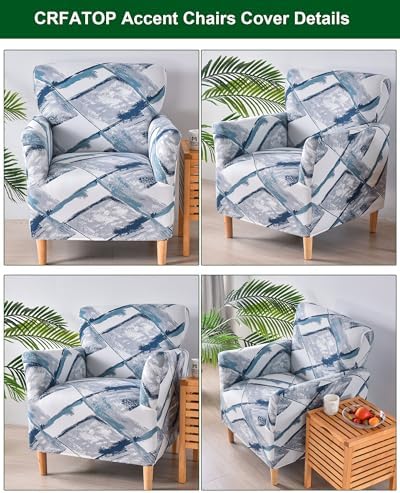 CRFATOP Accent Chair Cover, Stretch Armchair Slipcover for Living Room,18