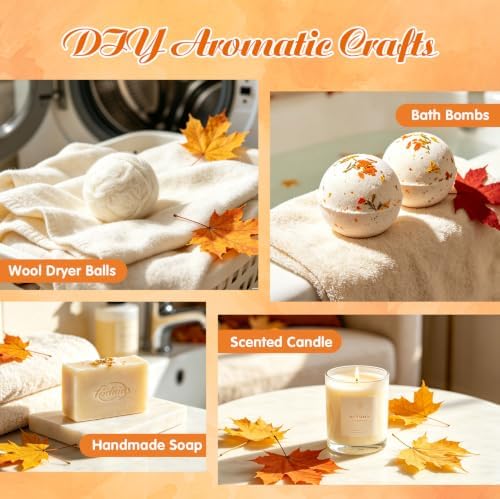 Fall Essential Oils Set for Diffusers for Home, Fragrance Oil Autumn Set