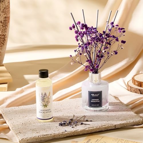 Airkeep Reed Diffuser Oil Refill/Lavender Eucalyptus/3.38 oz(100ml)/3 Pack/Scented Oil Refill for Reed Diffuser Home Fragrance for Bedroom, Bathroom Office Home Decor