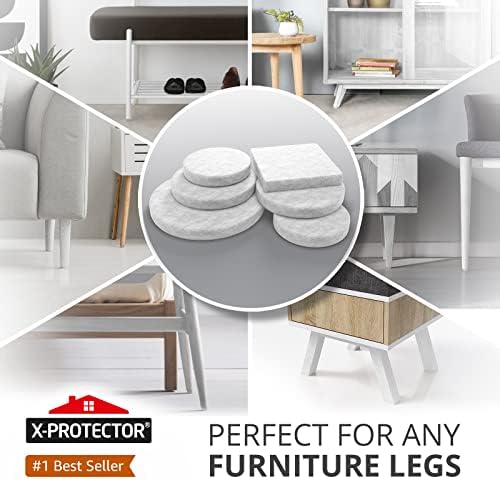 Felt Furniture Pads X-PROTECTOR 133 PCS - Furniture Pads for Hardwood Floor