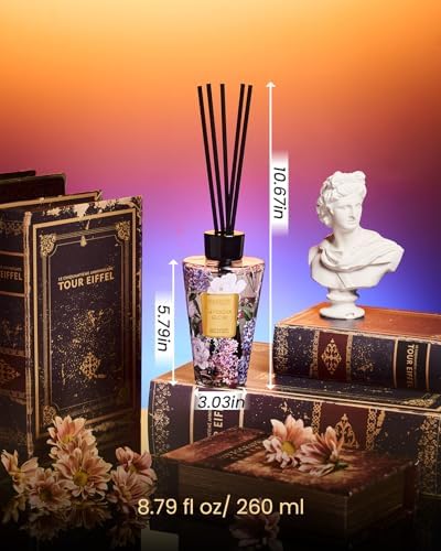 M&SENSE Reed Diffuser Set, Lavender Glow, 8.79 oz Natural Essential Oil