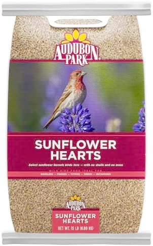 Audubon Park Sunflower Hearts Wild Bird Seed, 15-lb.