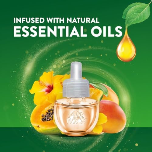 Air Wick Scented Oil Refills, Hawaii Exotic Papaya & Hibiscus Flower, 5ct