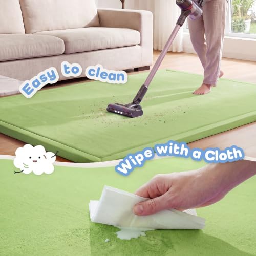 1.3" Thick Baby Play Mat for Floor,28x72 Bedside Rugs, Non-Slip