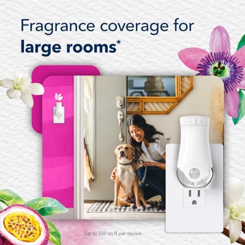 Glade PlugIns Air Freshener Refills, Vanilla Passion Fruit, 5 Count