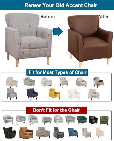 CRFATOP Accent Chair Cover, Stretch Armchair Slipcover for Living Room,A30