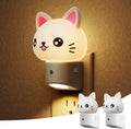 L LOHAS LED Night Light for Kids, 3D Cat Night Light Plug in
