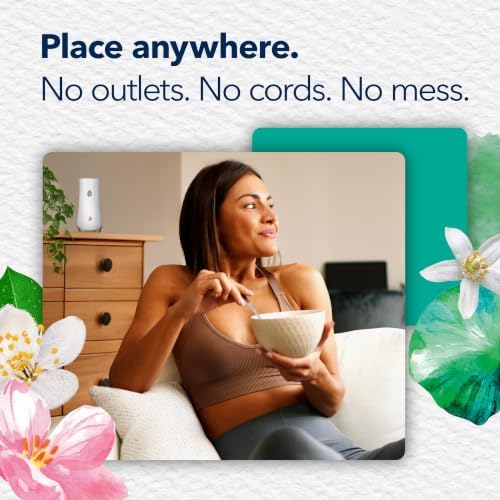 Glade Automatic Spray Refill Air Freshener, Dewdrop Petals, 2 Count