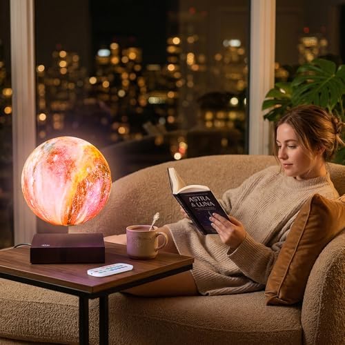 Magnetic Levitation Moon Lamp Globe Night Light Floating 3D Moon LED Colorful Light for Home Decoration Table Lamp