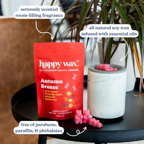 Happy Wax Fall Scented Soy Wax Melts 6oz Variety Pack - Forever Fall Mix