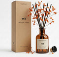 WEALD TRIBE Flower Reed Diffuser Set Neroli Scent for Bathroom Accessories Shelf Decor & Air Fresheners, Sticks Defusers with 4.0 fl oz Fragrance Oils & Leaves, House Bedroom Office Decor & Gifts
