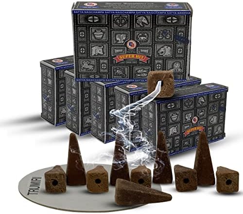 Super Hit Backflow Incense Cones For Waterfall Aromatic Smoke Fountain Haze Falls And Mat Bundle - Pack of 6